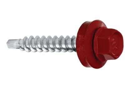 Wkręt farmerski czerwony WFD 4,8x35mm RAL 3011 - 250 szt.