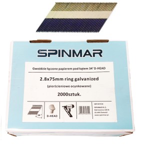 Gwoździe GP 2,8x75 G.O.-2000 szt.