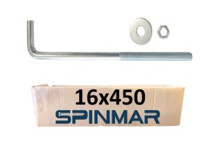 Kotwa typ L 16x450 ocynk